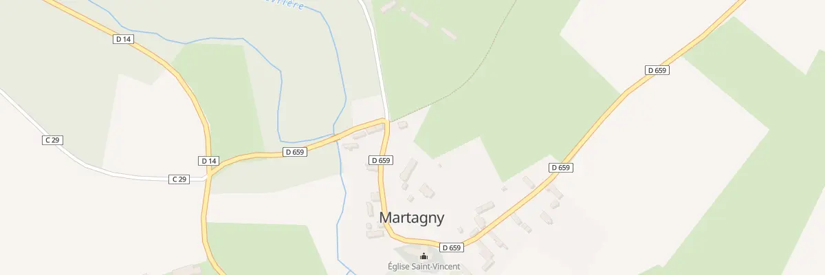 Plan du 20A Le Bourg à Martagny