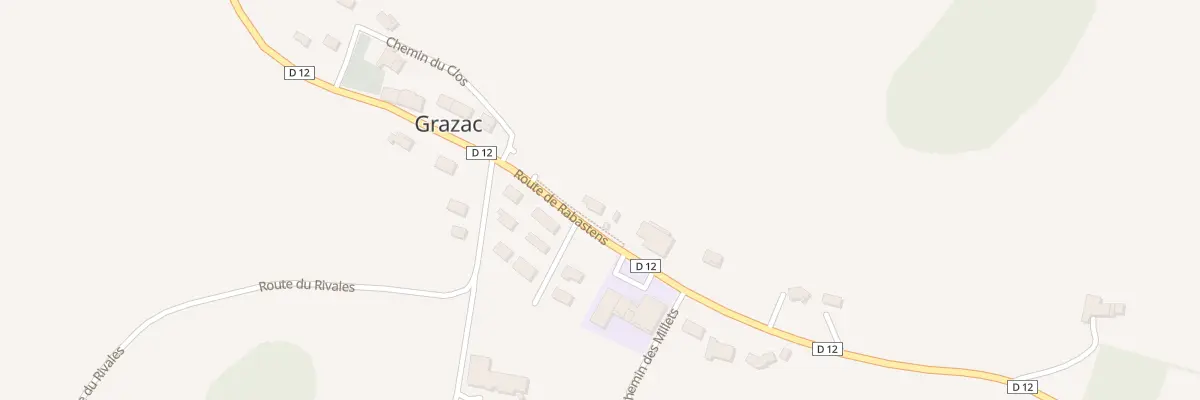 Plan du 95 Rte de Rabastens à Grazac