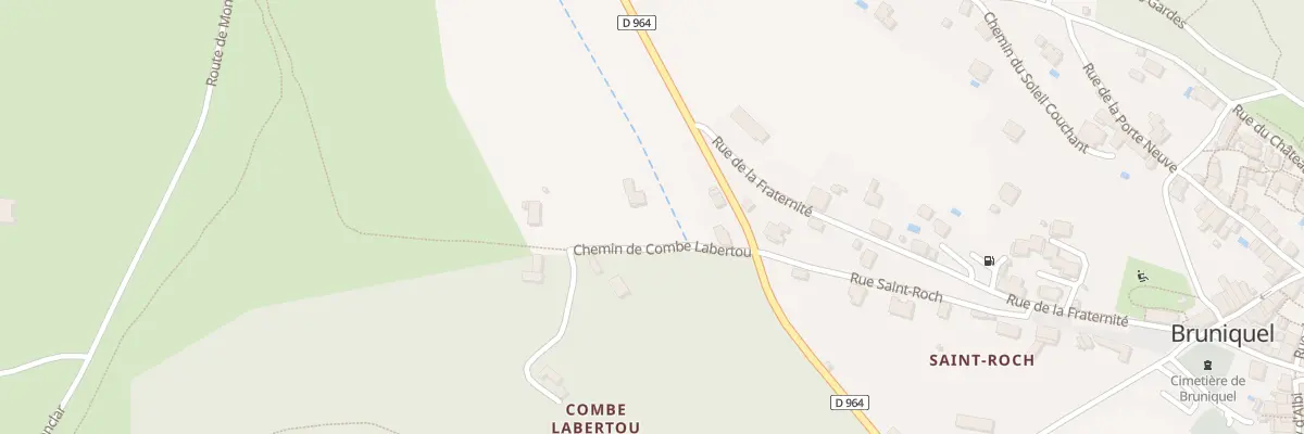 Plan du 90 Che de Combe Labertou à Bruniquel