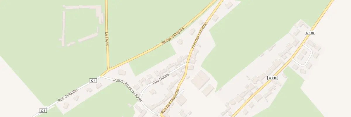 Plan du 14 Rue Neuve à Lefaux