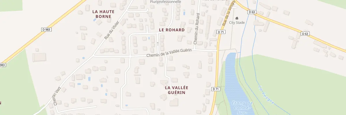 Plan du 5 Rue de la Vallee Guerin à Condé-sur-Vesgre