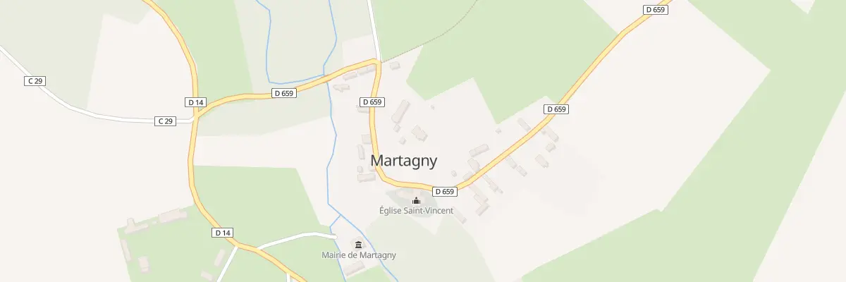 Plan du 8 Le Bourg à Martagny