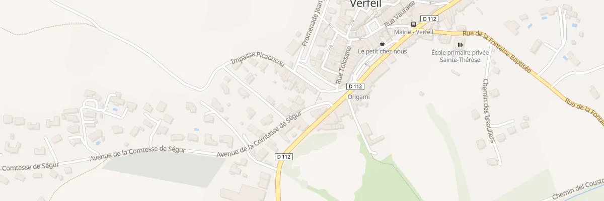 Plan du 2 Av Comtesse de Ségur à Verfeil
