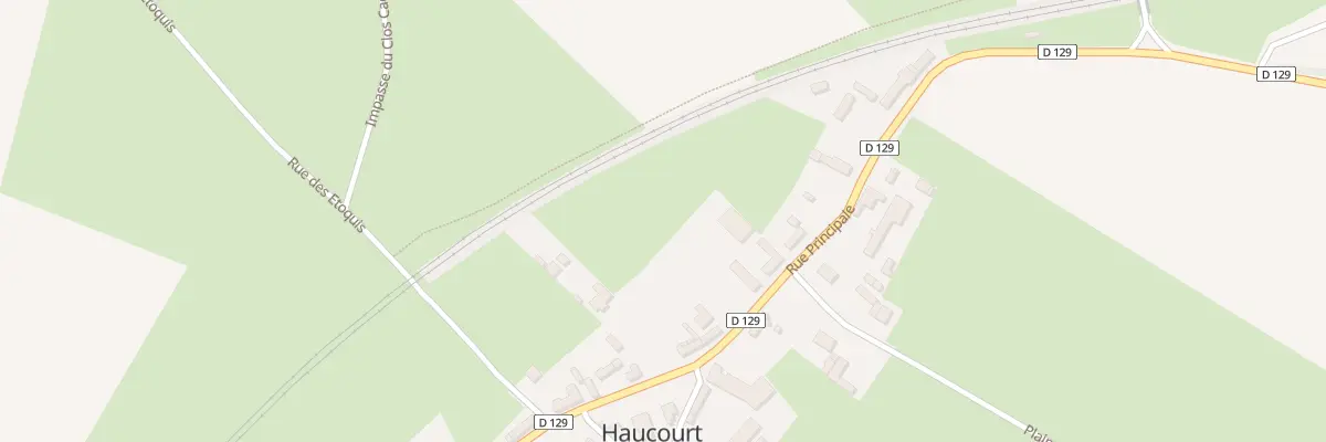 Plan du 871 Rue Principale à Haucourt