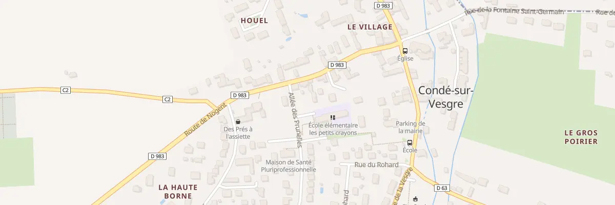 Plan du 9 Rue du Vieux Village à Condé-sur-Vesgre