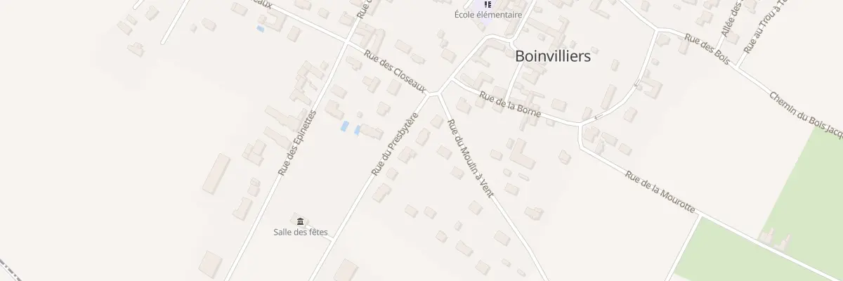 Plan du 13 Rue du Presbytère à Boinvilliers