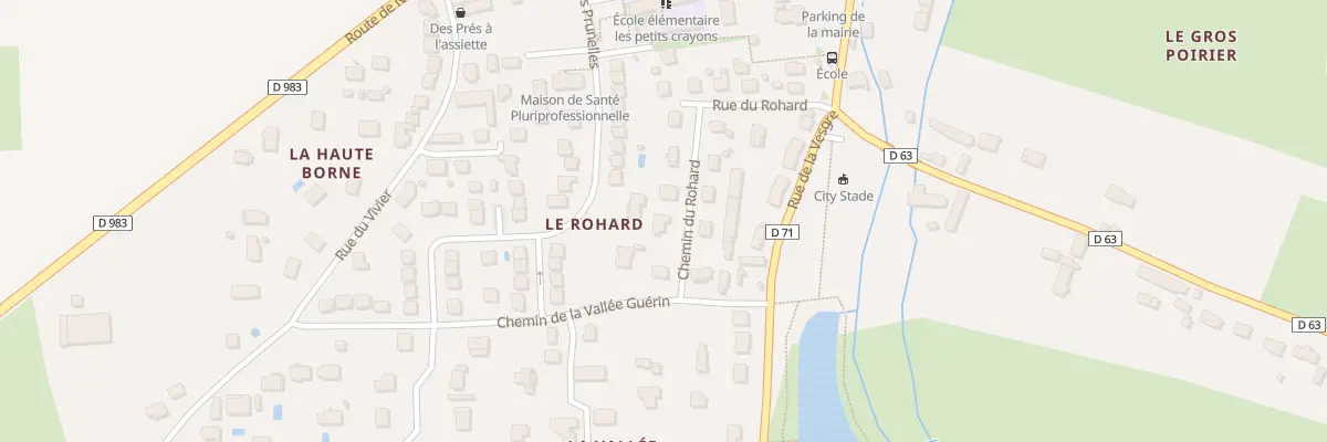 Plan du 16 Che du Rohard à Condé-sur-Vesgre