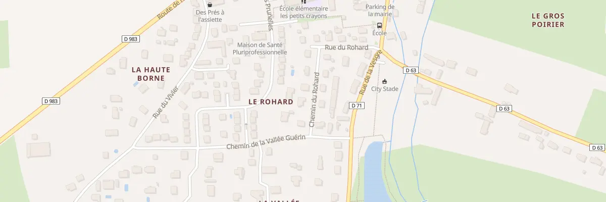 Plan du 16 Che du Rohard à Condé-sur-Vesgre