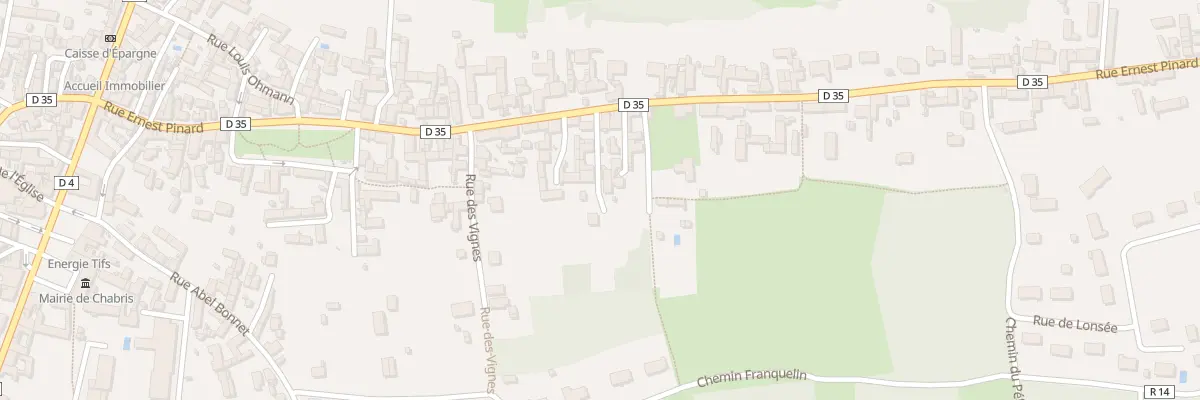 Plan du 92 Rue Ernest Pinard à Chabris
