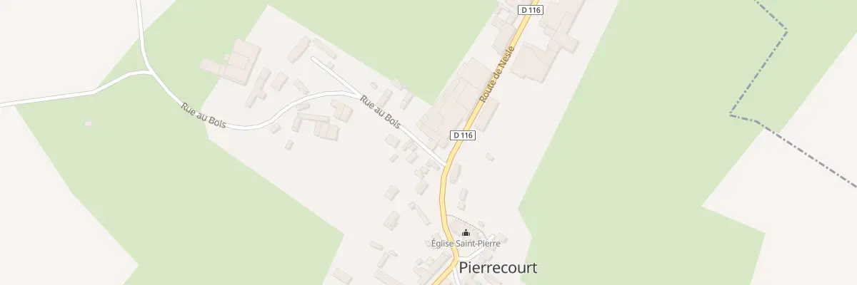 Plan du 1 Rte de Nesle à Pierrecourt