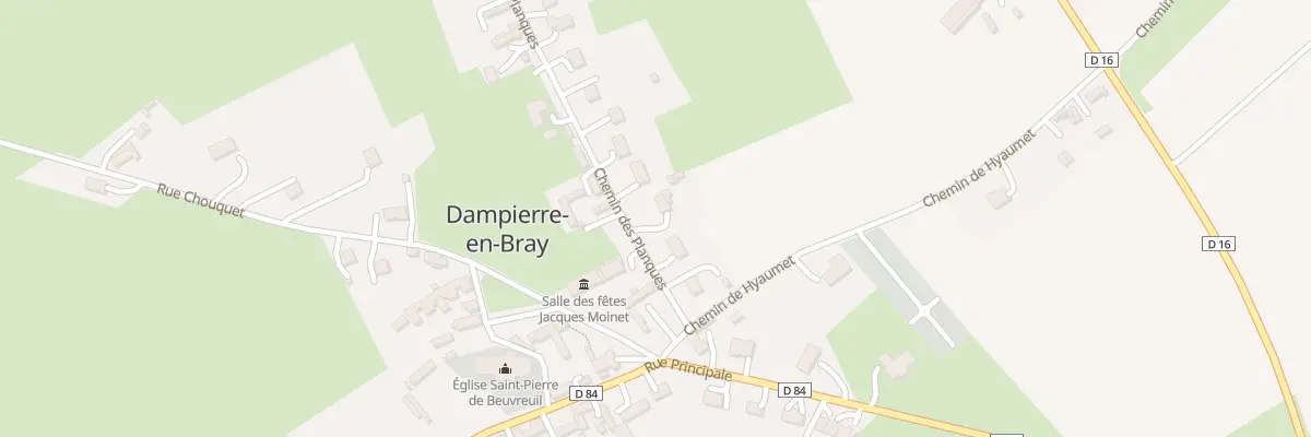 Plan du 76 Che des Planques à Dampierre-en-Bray