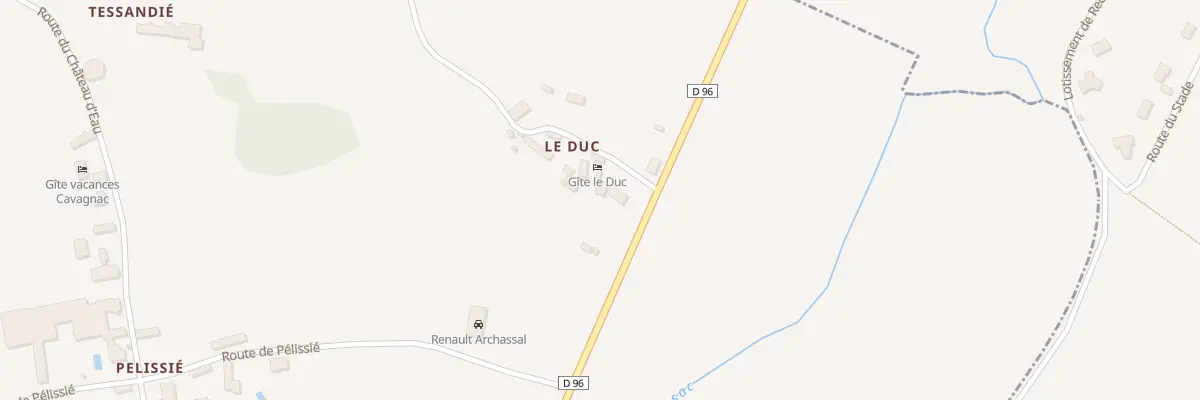 Plan du 146 Le Duc à Cavagnac