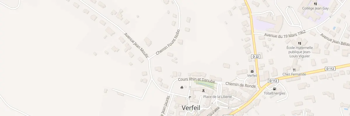 Plan du 2 Che Fount Nobo à Verfeil