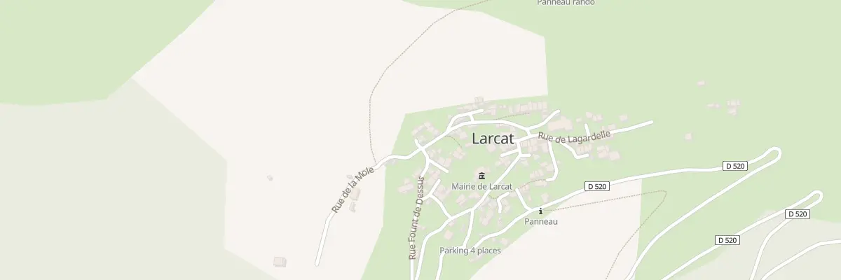 Plan du 54A Le Village à Larcat