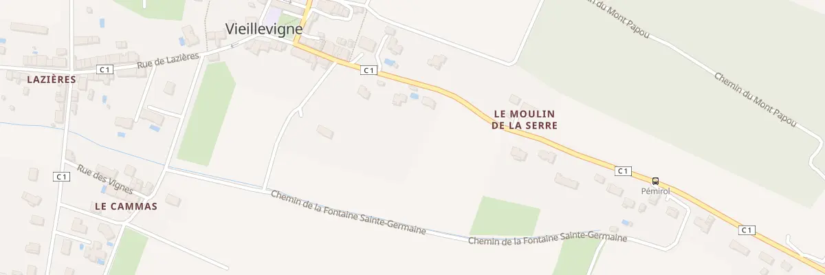 Plan du 106 Rte des Coteaux à Vieillevigne