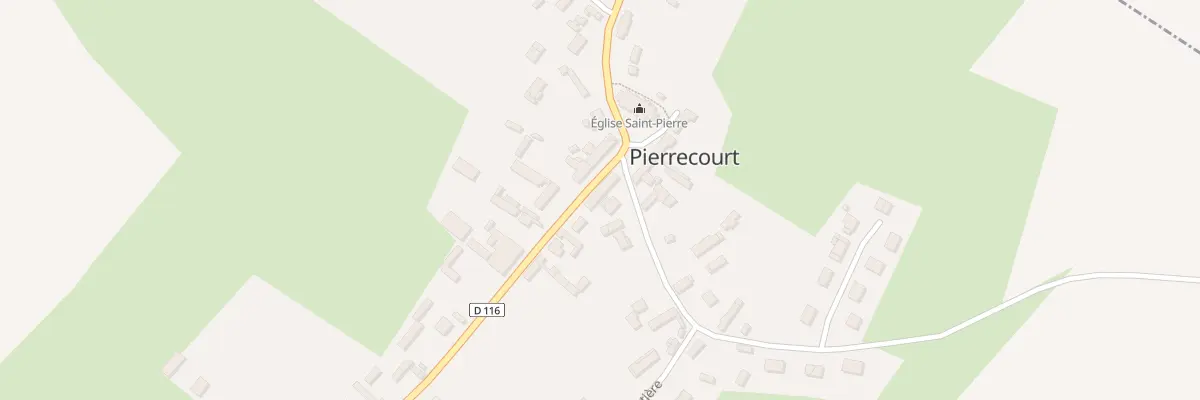 Plan du 1 Rue Centrale à Pierrecourt