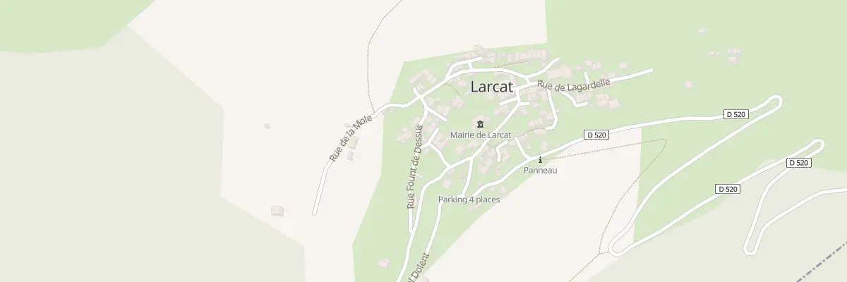 Plan du 62 Le Village à Larcat
