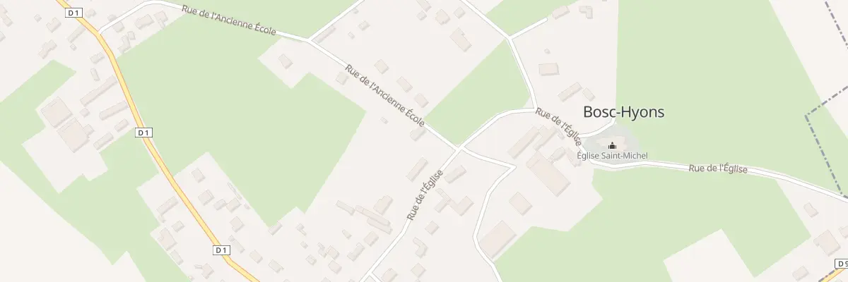 Plan du 6 Rue de l’Ancienne Ecole à Bosc-Hyons
