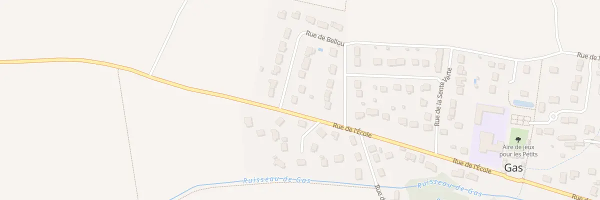 Plan du 19 Rue de Bellou à Gas