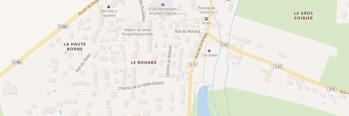 Plan du 5 Che du Rohard à Condé-sur-Vesgre