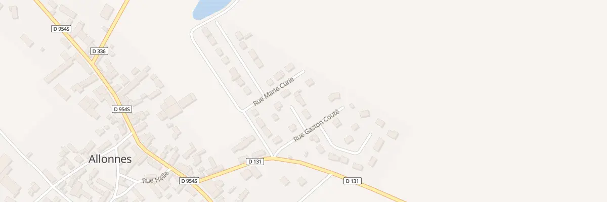 Plan du 2 Rue du Maréchal Léclerc à Allonnes