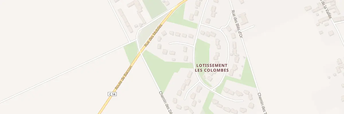 Plan du 18 Rue du Lot Les Colombes à Coulmiers