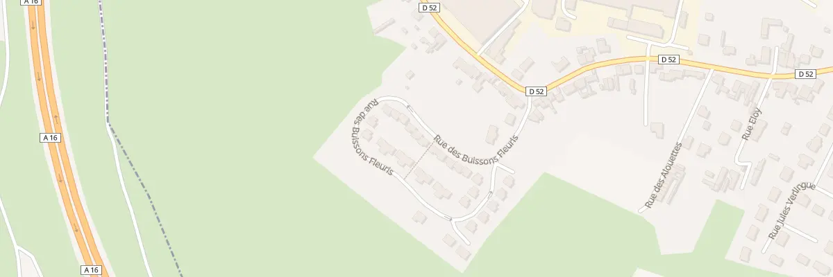 Plan du 14 Rue des Buissons Fleuris à Hesdigneul-lès-Boulogne