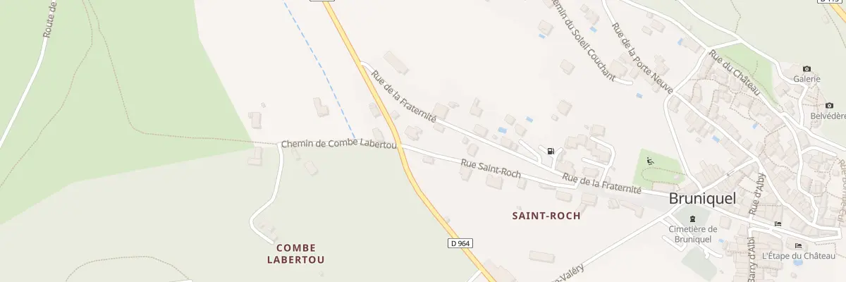 Plan du 10 Rue Saint Roch à Bruniquel