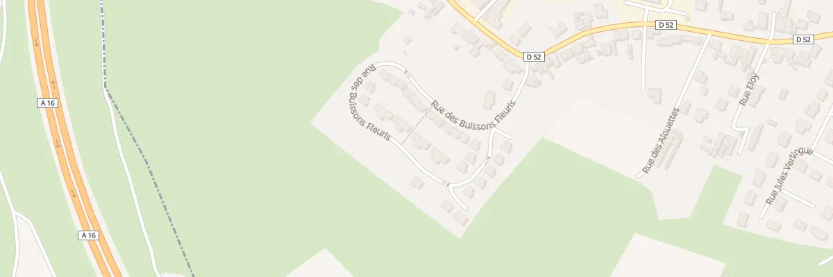 Plan du 36 Rue des Buissons Fleuris à Hesdigneul-lès-Boulogne