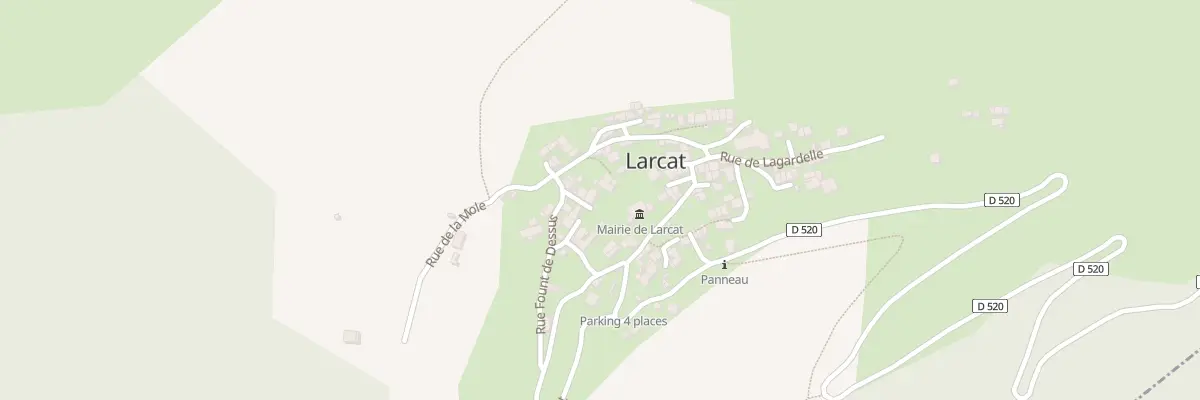 Plan du 54 Le Village à Larcat
