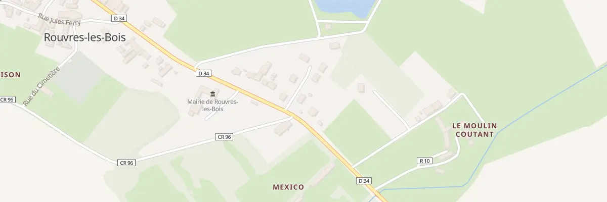 Plan du 2 Rue des Coindons à Rouvres-les-Bois