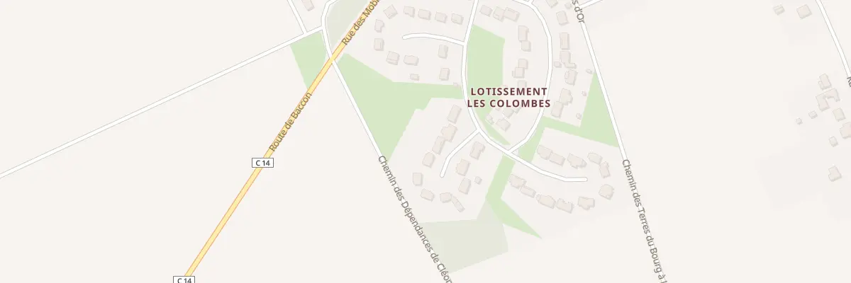 Plan du 23 Rue du Lot Les Colombes à Coulmiers