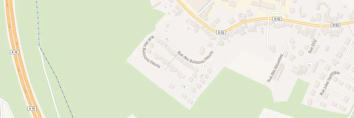 Plan du 10 Rue des Buissons Fleuris à Hesdigneul-lès-Boulogne