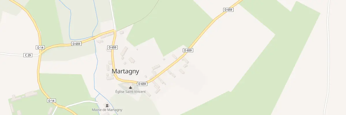 Plan du 17 Rue de l’Eglise à Martagny