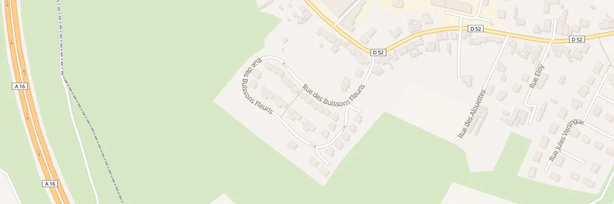 Plan du 8 Rue des Buissons Fleuris à Hesdigneul-lès-Boulogne