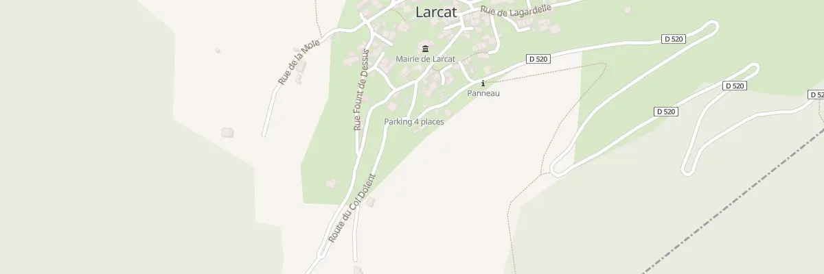 Plan du 1 Ludies à Larcat