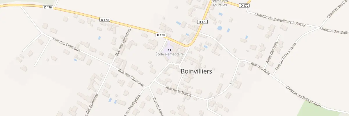 Plan du 2 Rue du Presbytère à Boinvilliers