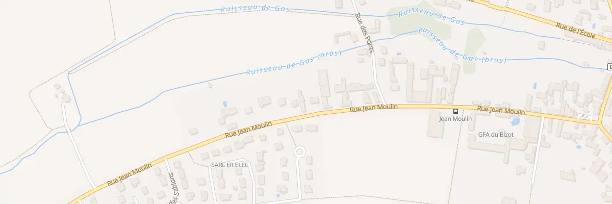 Plan du 28 Rue Jean Moulin à Gas