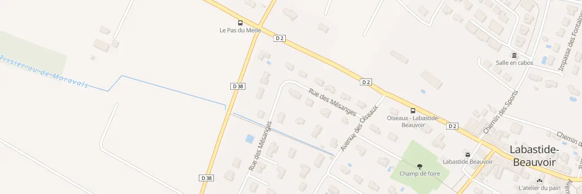 Plan du 4 Rue des Mésanges à Labastide-Beauvoir