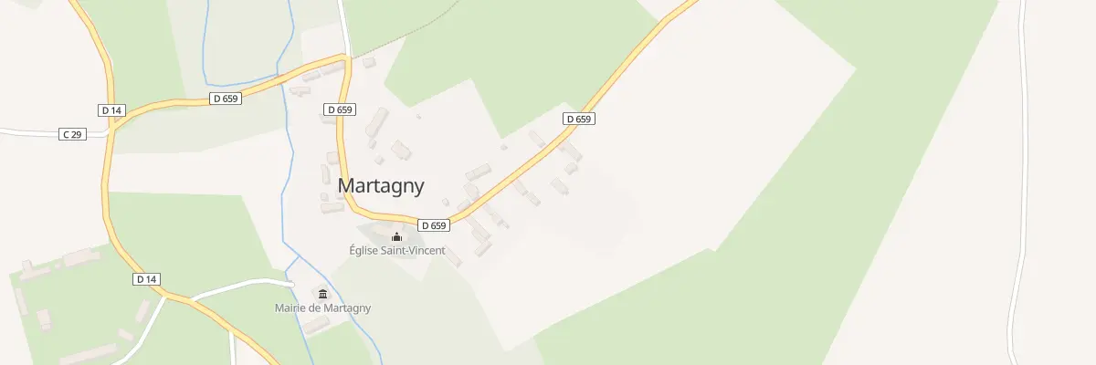 Plan du 18 Le Bourg à Martagny