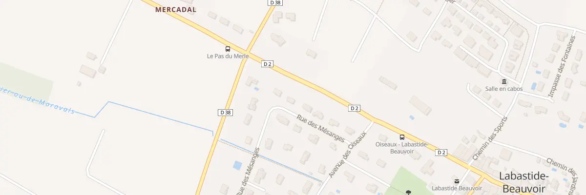 Plan du 9 Rue des Mésanges à Labastide-Beauvoir
