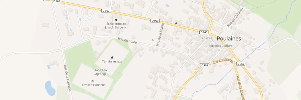 Plan du 11 Rue du Stade à Poulaines