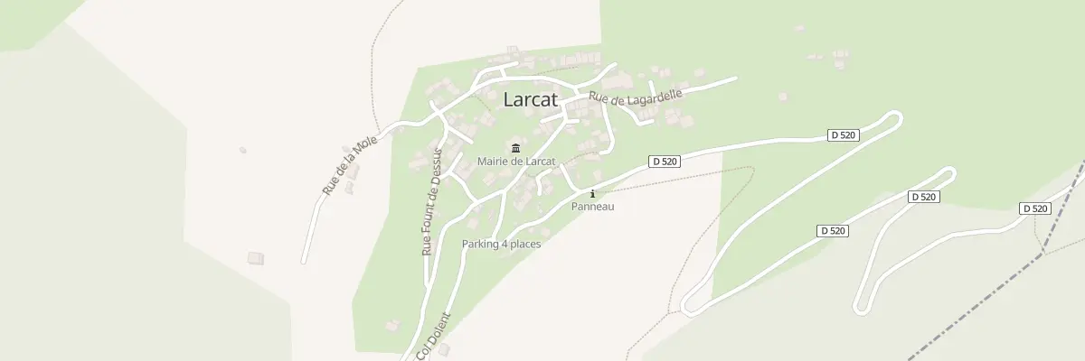 Plan du 68 Le Village à Larcat