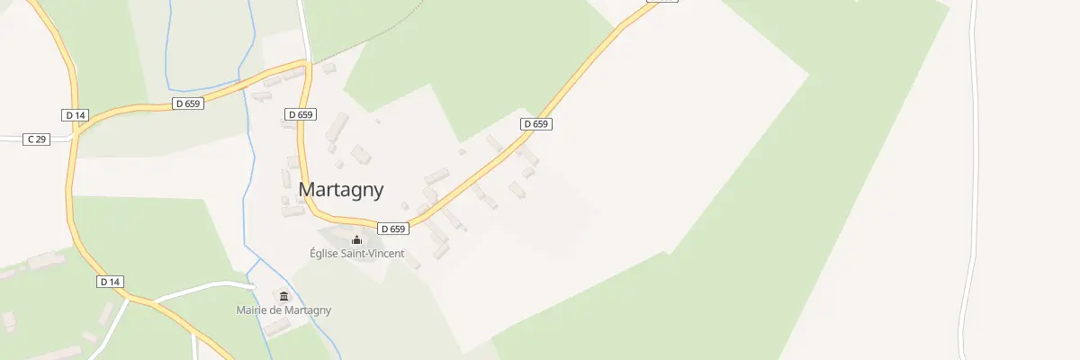 Plan du 19 Le Bourg à Martagny