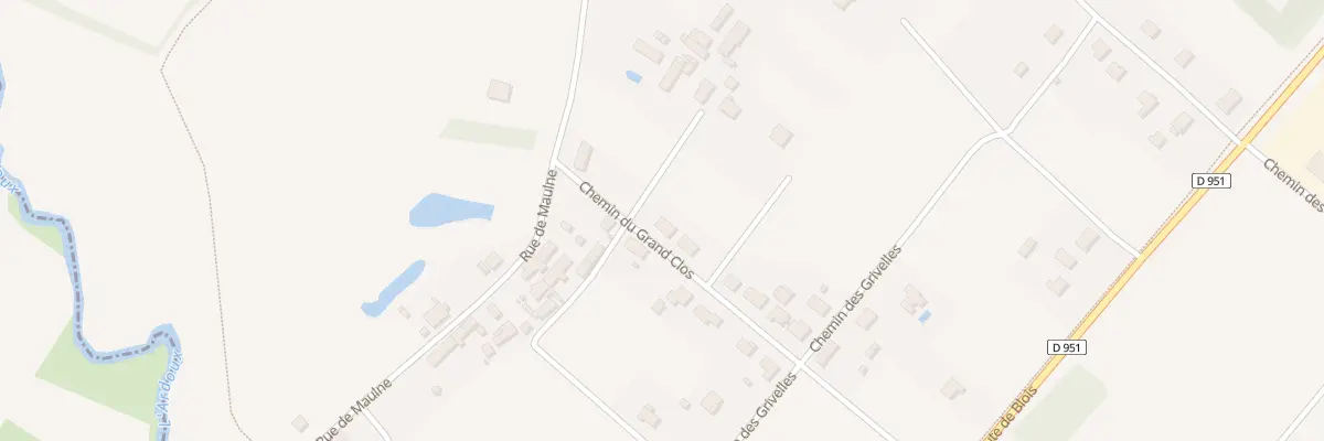 Plan du 3 Che du Grand Clos à Lailly-en-Val