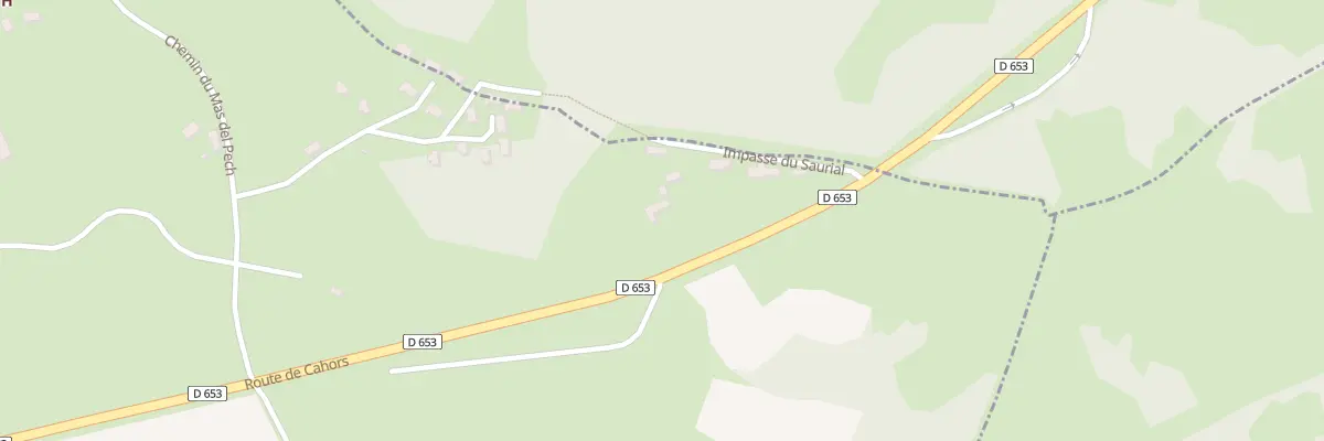 Plan du 168 Rte de Cahors à Lentillac-du-Causse