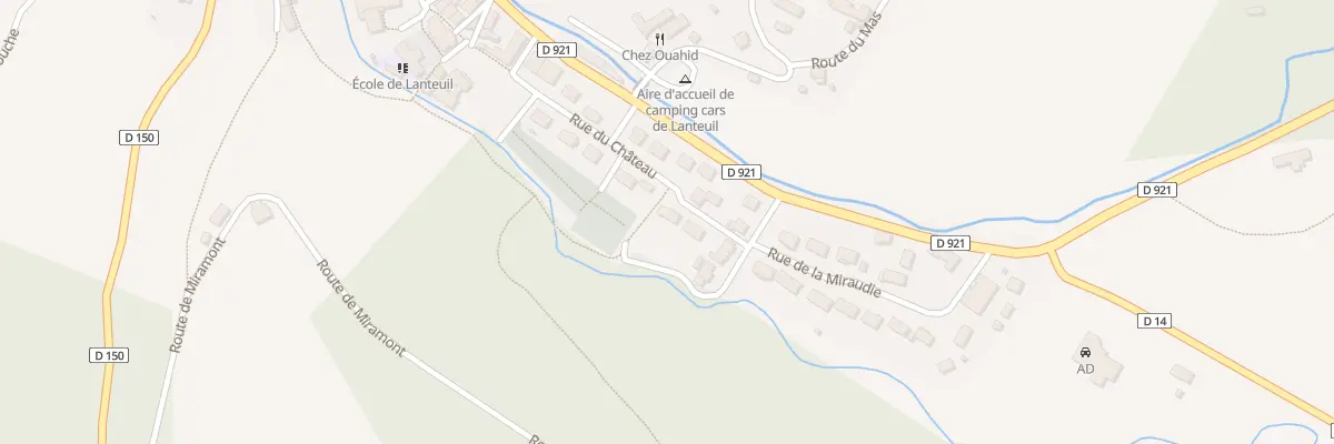 Plan du 16 Rue du Chateau à Lanteuil