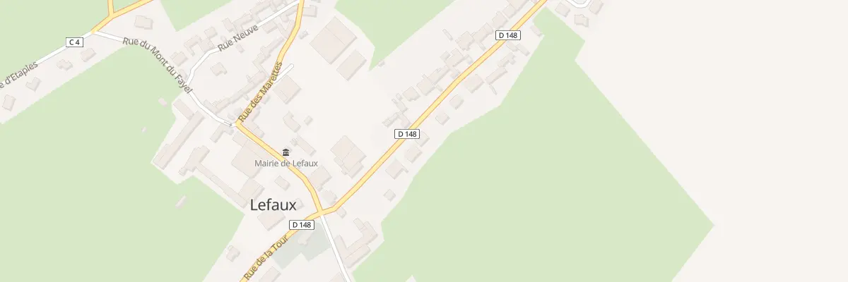 Plan du 9 Rue du Point du Jour à Lefaux