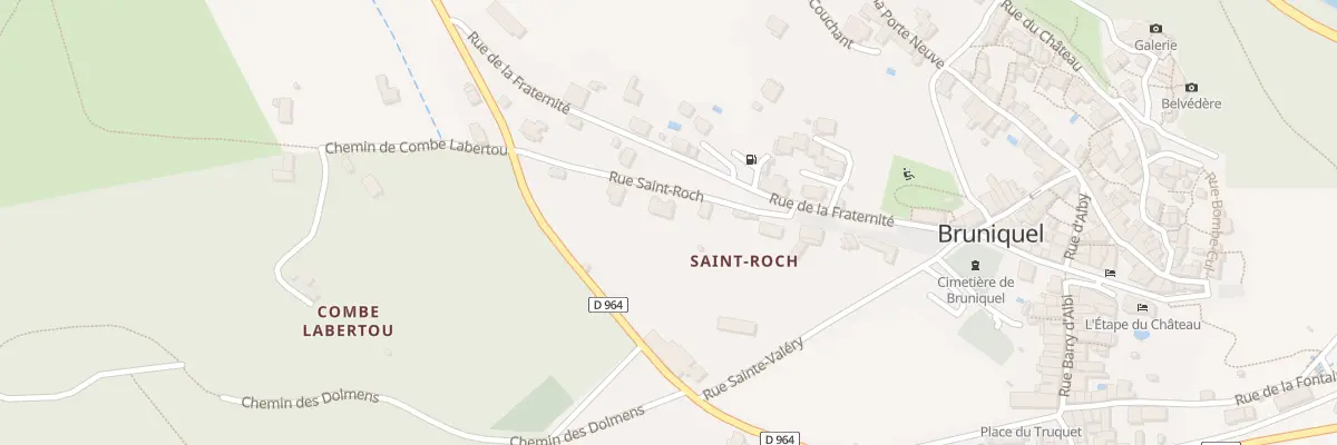 Plan du 7 Rue Saint Roch à Bruniquel
