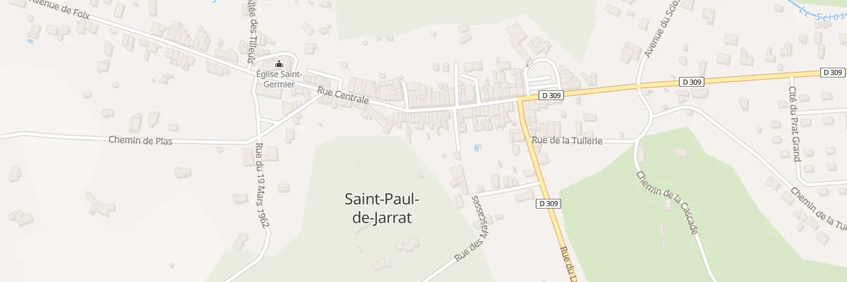 Plan du 34 Rue Centrale à Saint-Paul-de-Jarrat